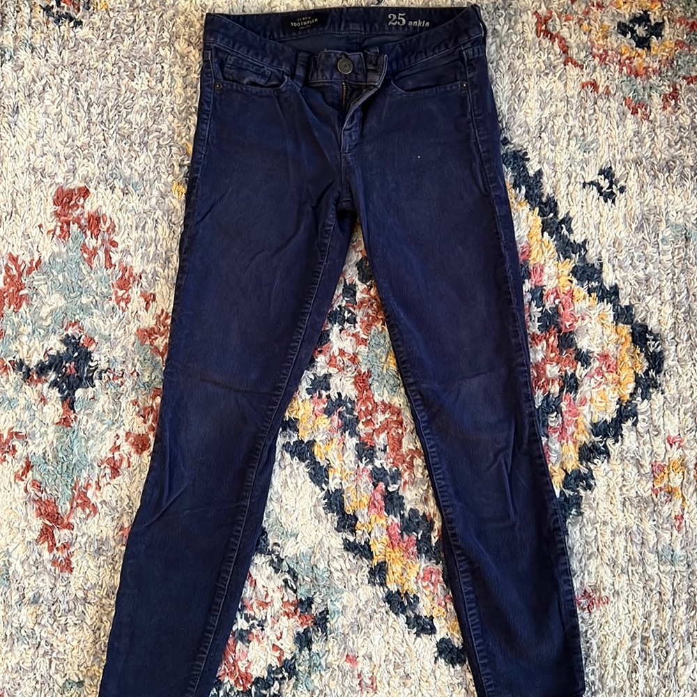 J.Crew Toothpick Cords Size 25